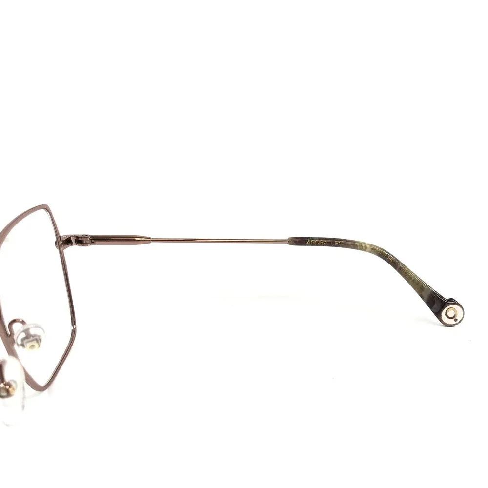 Etnia Barcelona Eyeglasses Frames AGORA PG Pink Gold Rose Gold Square 53-19-140